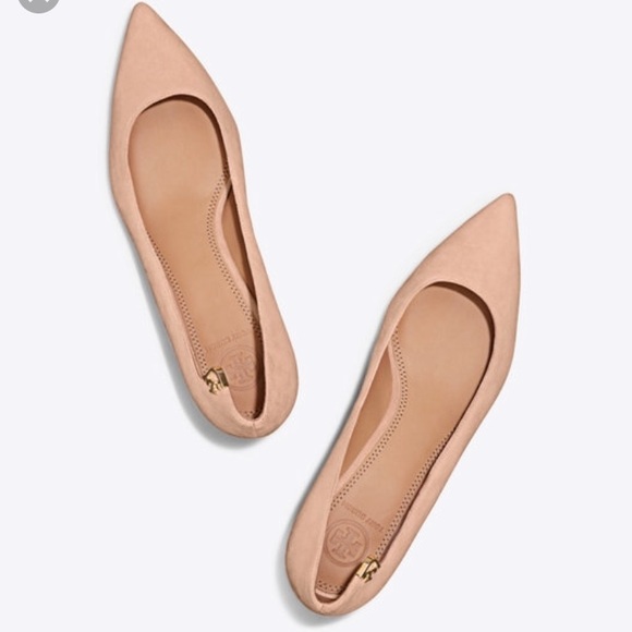 Tory Burch Shoes - ✨NWOB Tory Burch Elizabeth Royal Suede Tan Flats